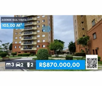 Apartamento com 3 Quartos à venda, 105m² no Vila Polopoli, São Paulo