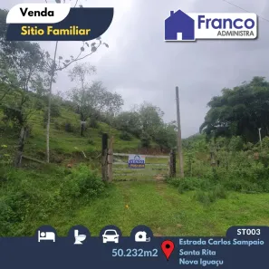 Fazenda/Sítio com 2 Quartos à venda, 50232m² no Parada Amaral, Nova Iguaçu