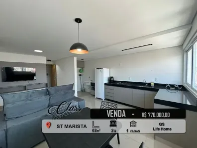 Apartamento com 2 Quartos à venda, 62m² no Setor Marista, Goiânia