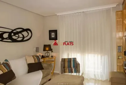 Flat com 1 Quarto para alugar, 42m² no Itaim Bibi, São Paulo