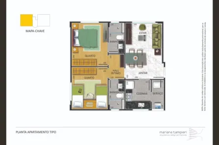 Apartamento com 2 Quartos à venda, 53m² no Buritis, Belo Horizonte
