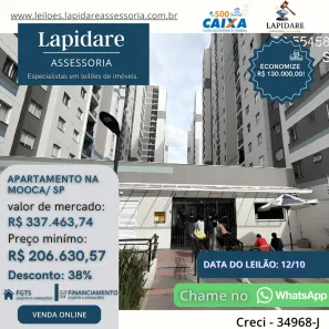 Apartamento com 2 Quartos à venda, 40m² no Mooca, São Paulo