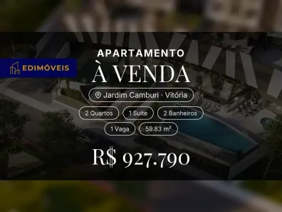 Apartamento com 2 Quartos à venda, 59m² no Jardim Camburi, Vitória