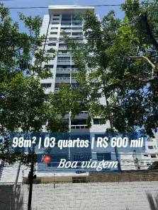 Apartamento com 3 Quartos à venda, 98m² no Boa Viagem, Recife