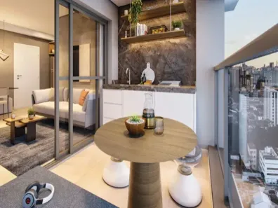 Apartamento com 1 Quarto à venda, 33m² no Santo Amaro, São Paulo