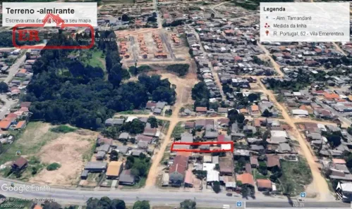 Lote/Terreno à venda, 624m² no Vila Emerentina, Almirante Tamandaré