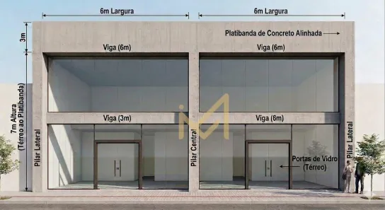 Sala Comercial para venda ou aluguel, 60m² no Floresta, Cascavel