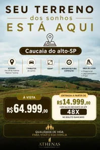 Lote/Terreno à venda, 500m² no Água Espraiada (Caucaia do Alto), Cotia