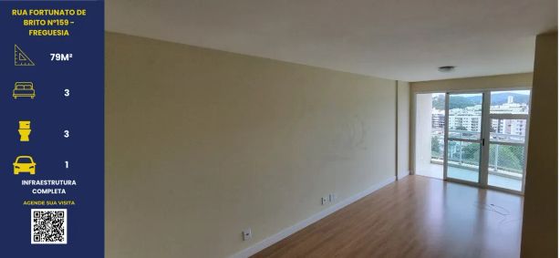 Apartamento com 3 Quartos à venda, 79m² no Freguesia (Jacarepaguá), Rio de Janeiro