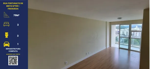 Apartamento com 3 Quartos à venda, 79m² no Freguesia (Jacarepaguá), Rio de Janeiro