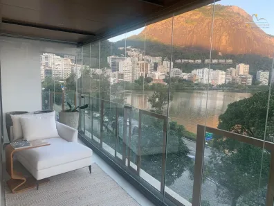 Apartamento com 2 Quartos para alugar, 129m² no Lagoa, Rio de Janeiro