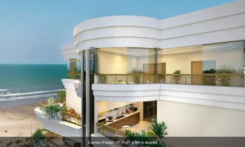 Apartamento com 2 Quartos à venda, 78m² no Guilhermina, Praia Grande