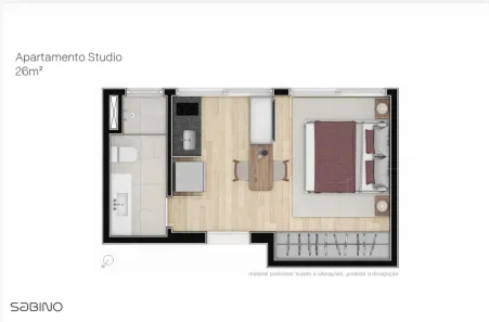 Apartamento com 1 Quarto à venda, 25m² no Pinheiros, São Paulo
