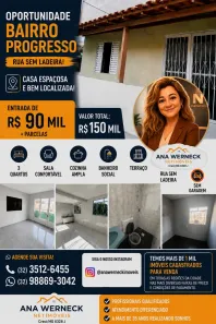Casa com 3 Quartos à venda, 100m² no Progresso, Juiz de Fora
