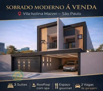 Sobrado com 3 Quartos à venda, 138m² no Vila Isolina Mazzei, São Paulo