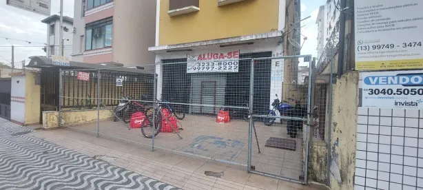 Ponto Comercial para venda ou aluguel, 229m² no Macuco, Santos