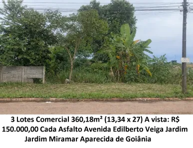 Lote/Terreno à venda, 360m² no Jardim Miramar, Aparecida de Goiânia
