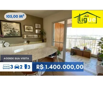 Apartamento com 3 Quartos à venda, 105m² no Jardim Esmeralda, São Paulo