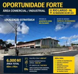 Galpão/Depósito/Armazém com 3 Quartos à venda, 1000m² no , Rio Largo
