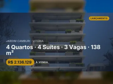Apartamento com 4 Quartos à venda, 138m² no Jardim Camburi, Vitória