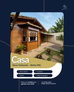 Casa com 3 Quartos à venda, 220m² no Novo Horizonte, Betim