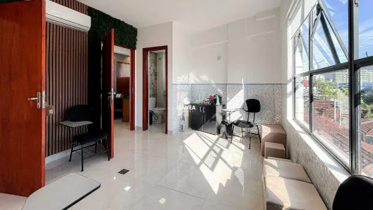Sala Comercial com 2 Quartos para alugar, 46m² no Vila Mathias, Santos