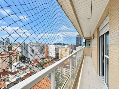 Apartamento com 2 Quartos à venda, 94m² no Gonzaga, Santos