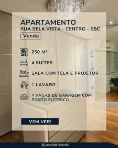 Apartamento com 4 Quartos à venda, 250m² no Centro, São Bernardo do Campo