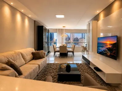 Apartamento com 3 Quartos para alugar, 118m² no Centro, Balneário Camboriú
