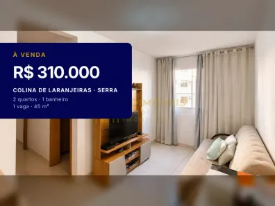 Apartamento com 2 Quartos à venda, 45m² no Colina de Laranjeiras, Serra