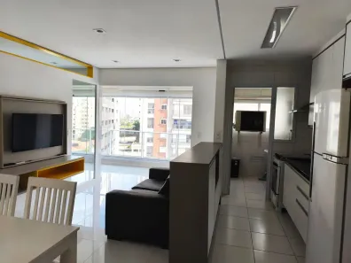 Apartamento com 1 Quarto para alugar, 48m² no Campo Belo, São Paulo