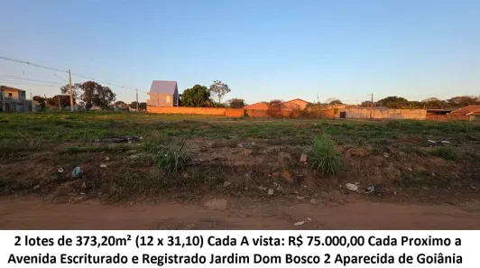Lote/Terreno à venda, 373m² no Jardim Dom Bosco, Aparecida de Goiânia