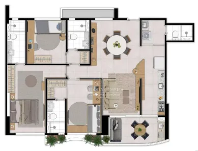 Apartamento com 3 Quartos à venda, 100m² no Tirol, Natal