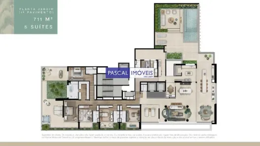 Apartamento com 5 Quartos à venda, 711m² no Vila Nova Conceição, São Paulo