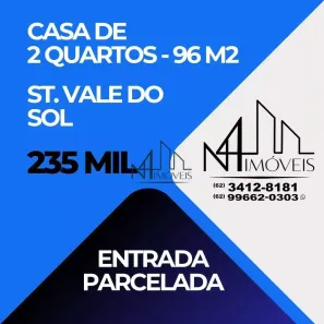 Casa com 2 Quartos à venda, 96m² no Vale do Sol, Aparecida de Goiânia