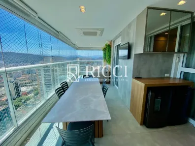 Apartamento com 3 Quartos para alugar, 134m² no Gonzaga, Santos