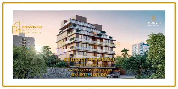Apartamento com 1 Quarto à venda, 38m² no Jardim Camburi, Vitória