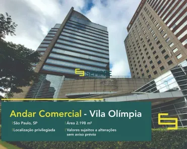 Sala Comercial para alugar, 2198m² no Vila Olímpia, São Paulo