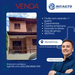 Casa de Condomínio com 2 Quartos à venda, 70m² no Centro, Barreirinhas