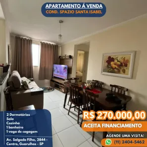 Apartamento com 2 Quartos à venda, 44m² no Centro, Guarulhos