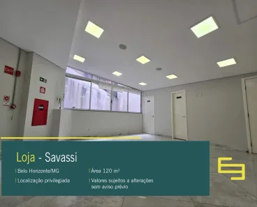 Ponto Comercial para alugar, 120m² no Savassi, Belo Horizonte