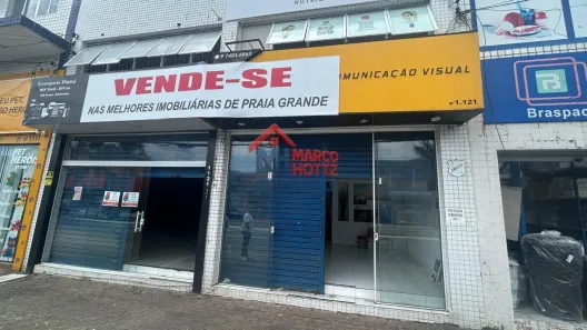 Ponto Comercial à venda, 80m² no Guilhermina, Praia Grande
