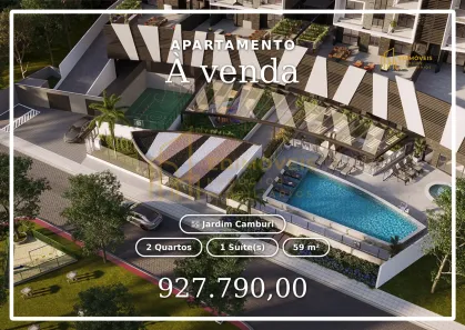 Apartamento com 2 Quartos à venda, 59m² no Jardim Camburi, Vitória