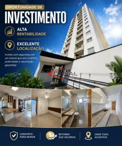 Apartamento com 1 Quarto para venda ou aluguel, 45m² no Vila Nova Cidade Universitária, Bauru