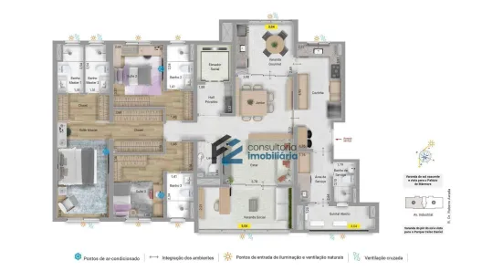 Apartamento com 3 Quartos à venda, 165m² no Jardim, Santo André