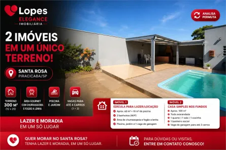 Casa com 1 Quarto à venda, 170m² no Santa Rosa Ipês, Piracicaba