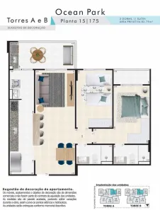 Apartamento com 2 Quartos à venda, 83m² no Ocian, Praia Grande
