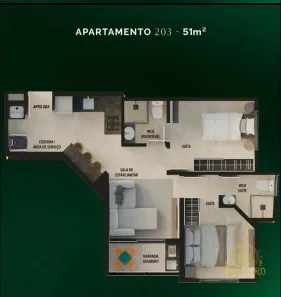 Apartamento com 2 Quartos à venda, 51m² no Jardim Oceania, João Pessoa