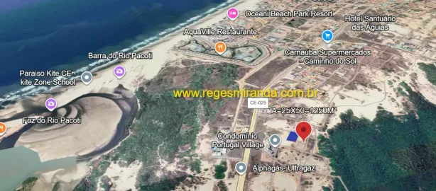 Lote/Terreno à venda, 1250m² no Porto das Dunas, Aquiraz