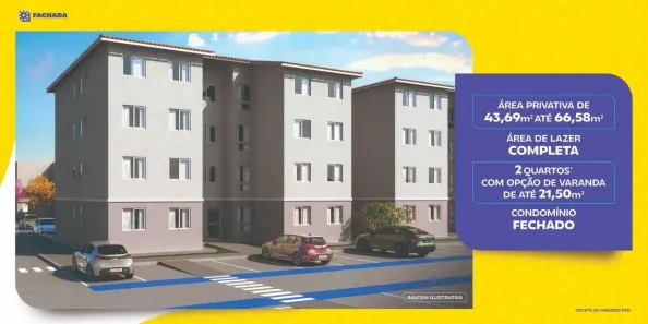Apartamento com 2 Quartos à venda, 43m² no Marivan, Aracaju